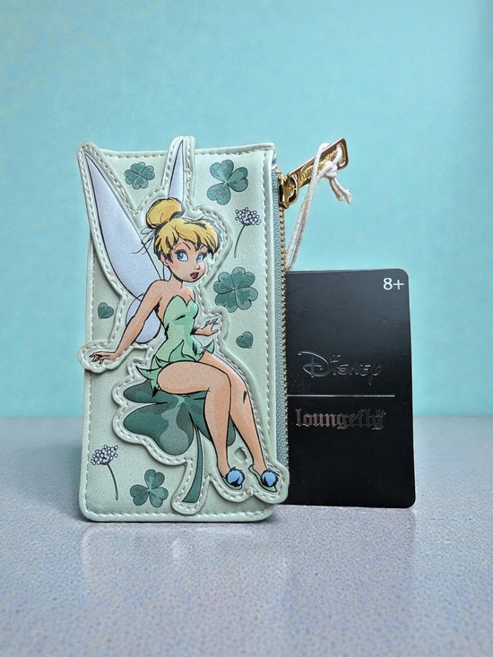 Loungefly Handbags - Disney Loungefly Tinker Bell Clover Cardholder NWT